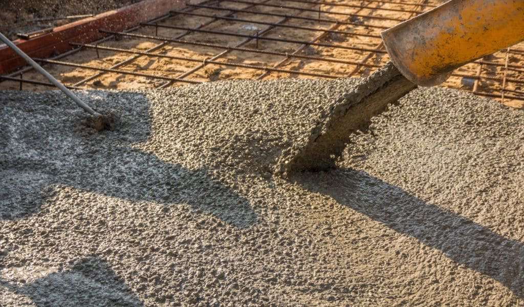 Descarga de concreto desde mixer